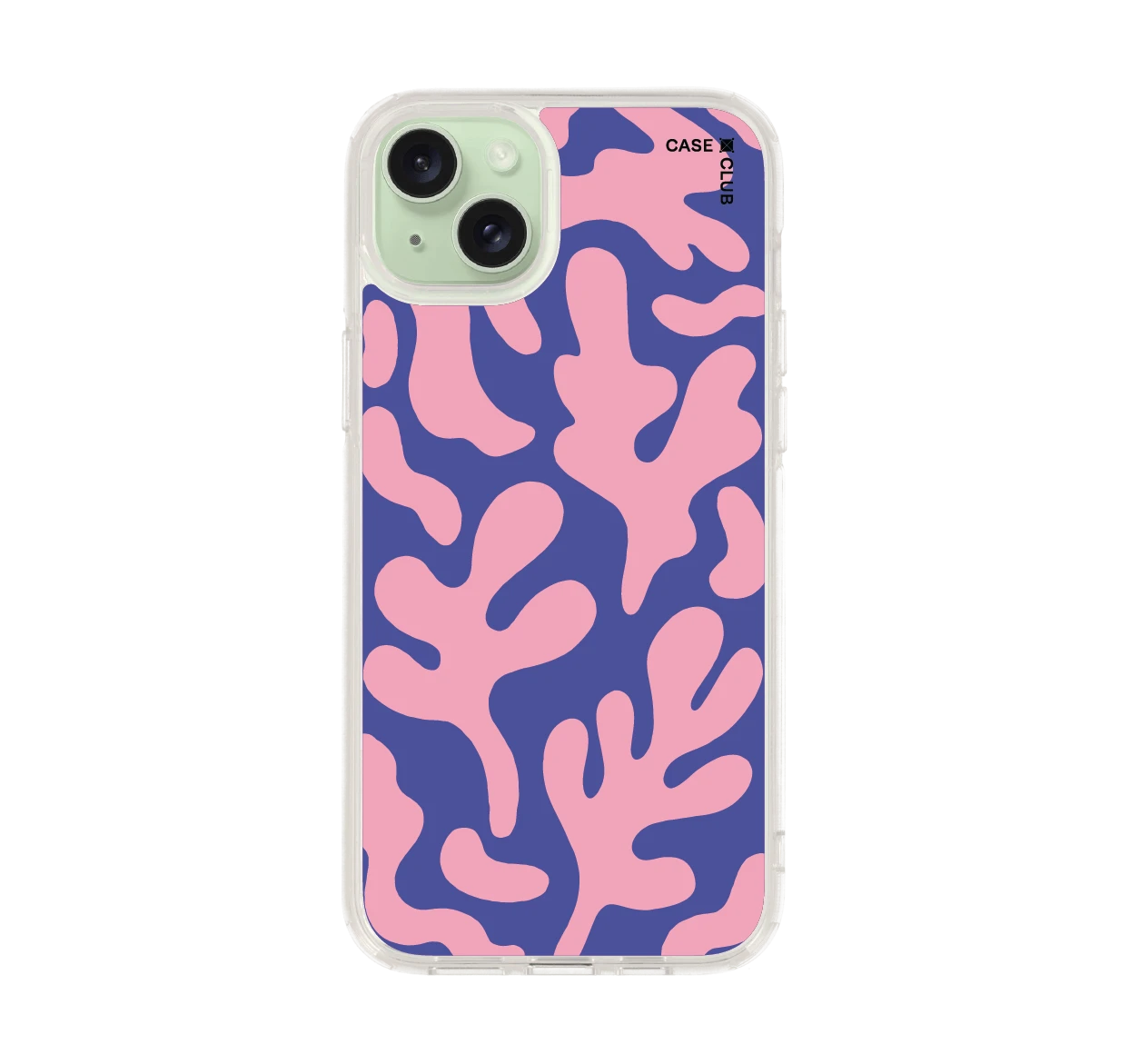 blue & pink abstract freeform pattern
